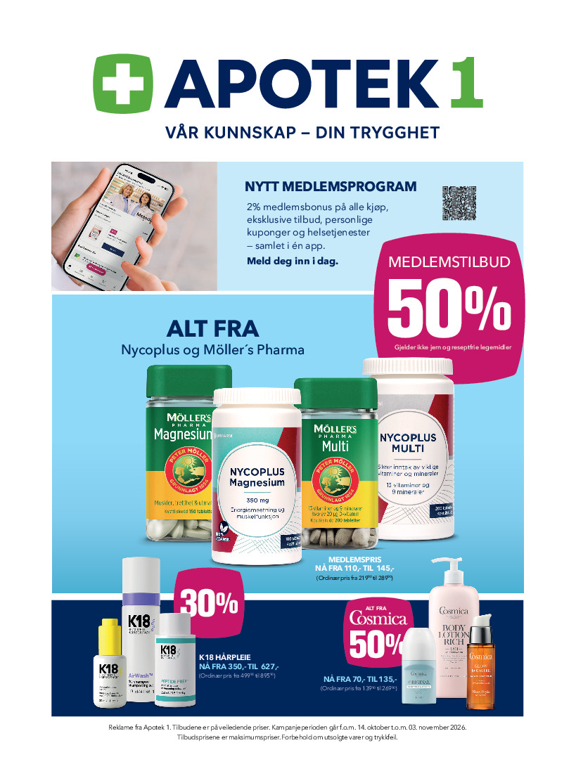 Apotek 1 kundeavis uke 45 – side 1