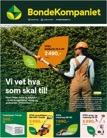 Bondekompaniet kundeavis uke 36 – side 1