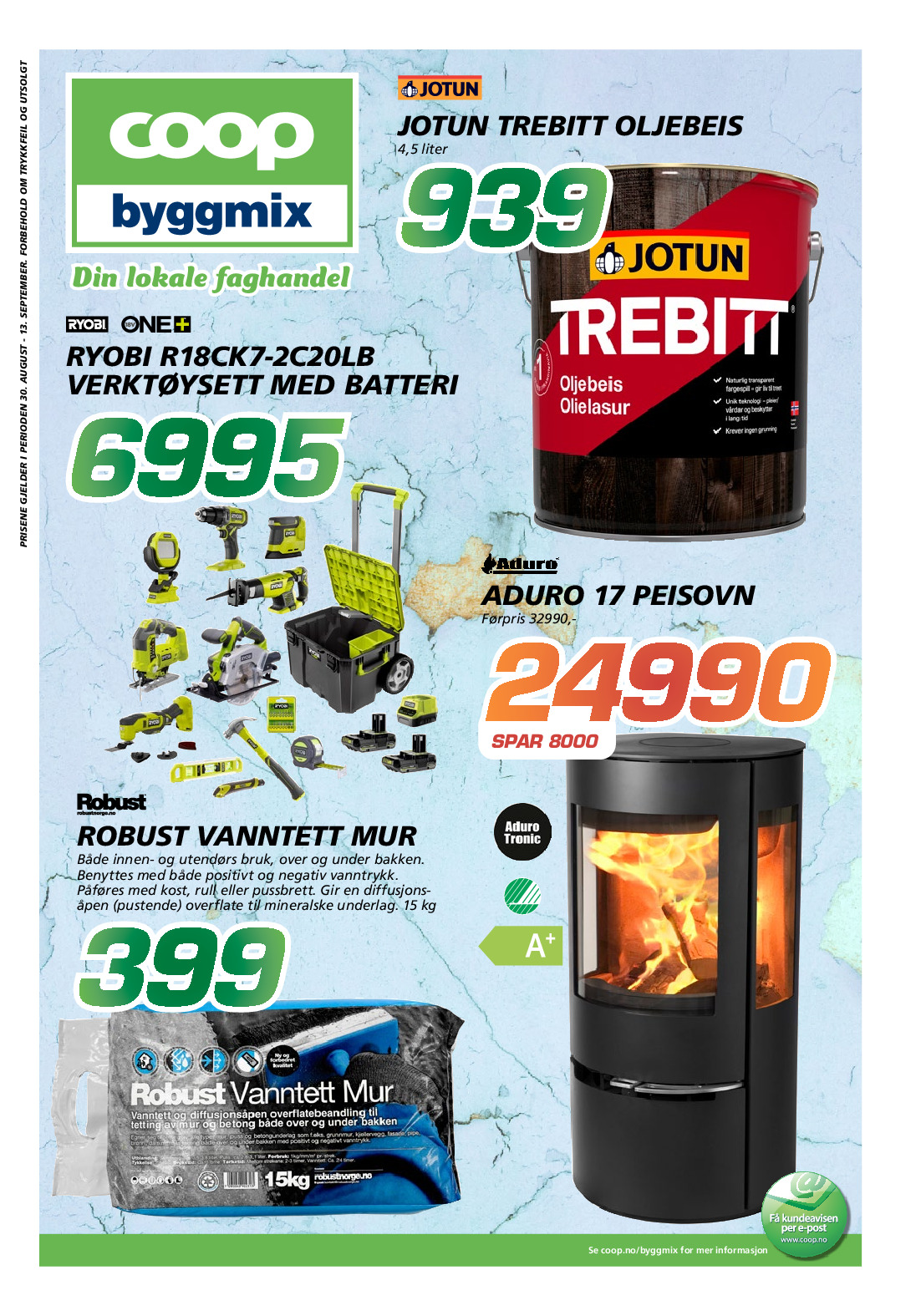 Coop Byggmix kundeavis uke 37 – side 1