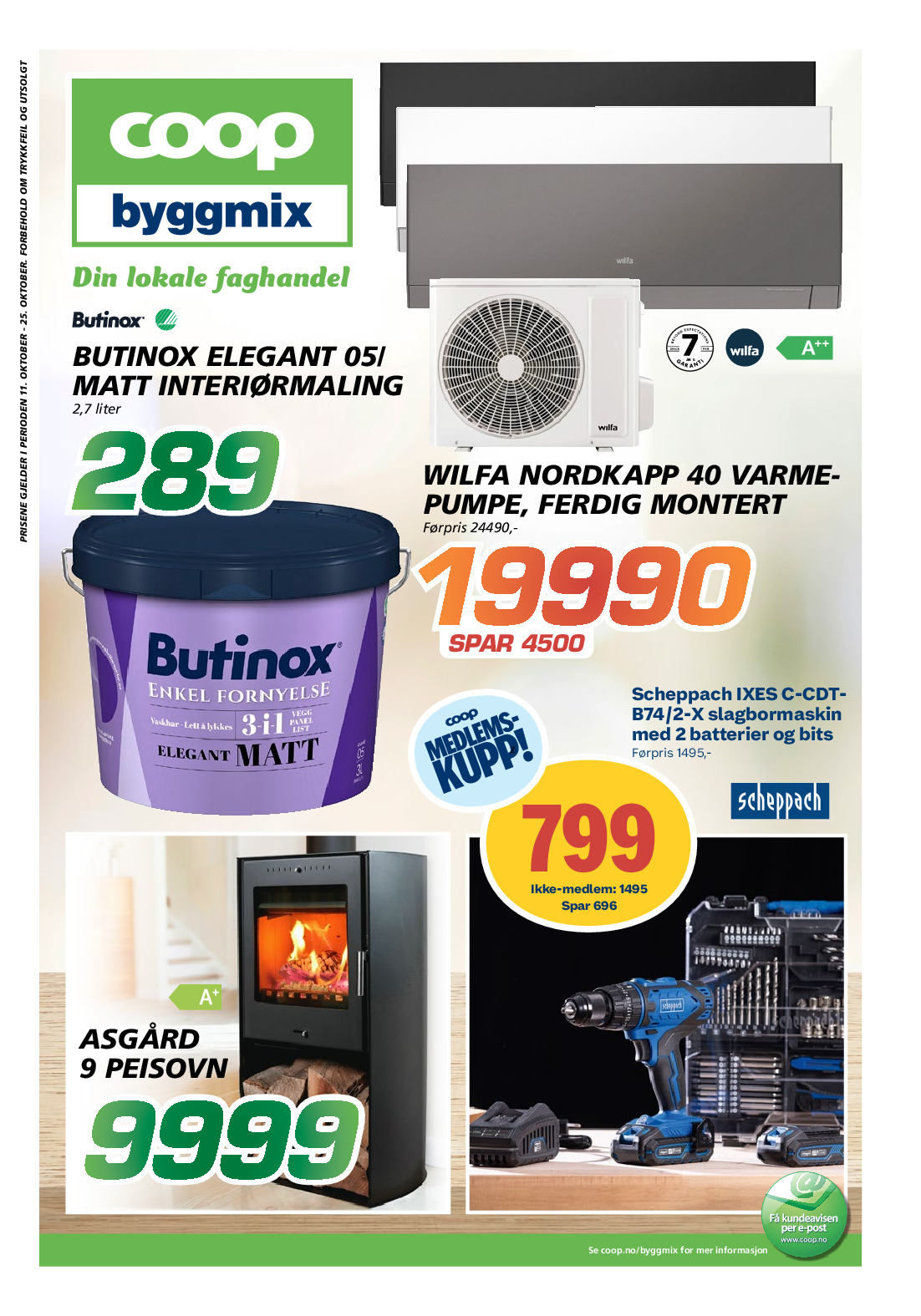 Coop Byggmix kundeavis uke 43 – side 1