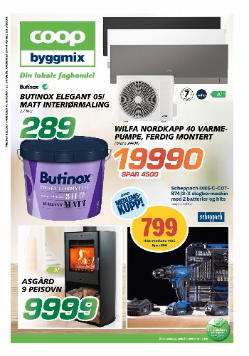 Coop Byggmix kundeavis uke 43 – side 1