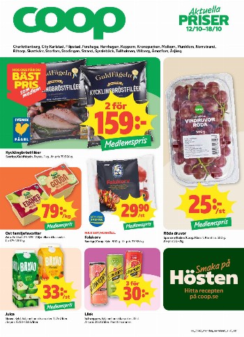Coop Charlottenberg kundeavis uke 42 – side 1