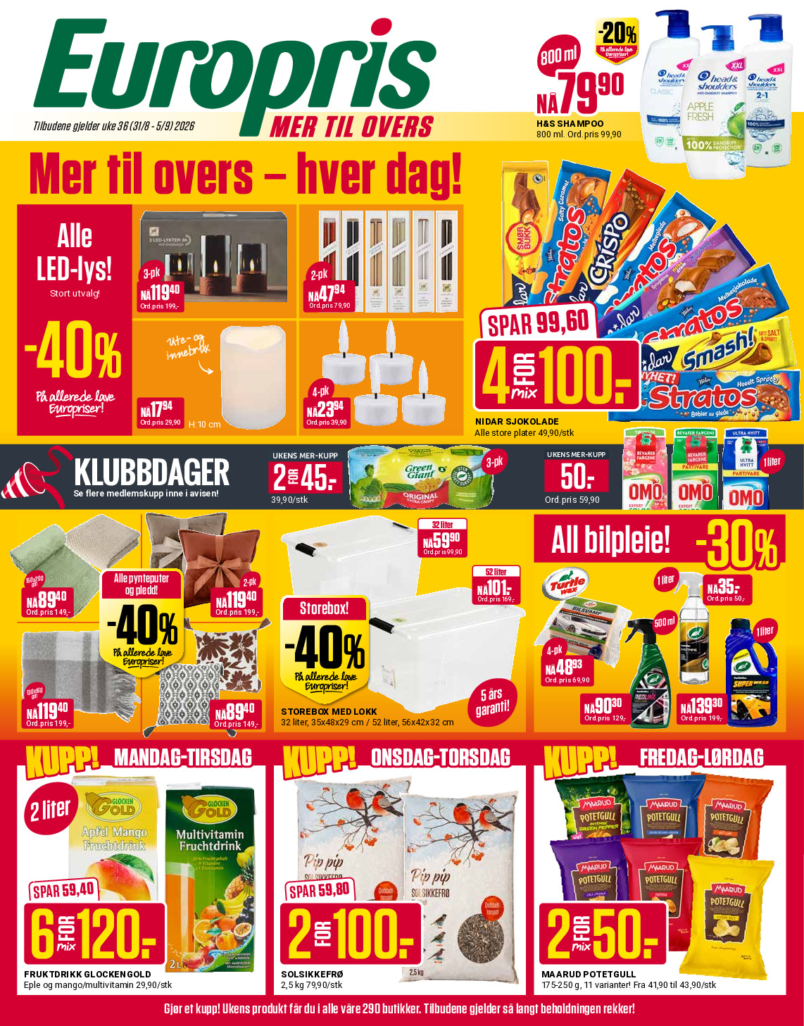 Europris kundeavis uke 36 – side 1