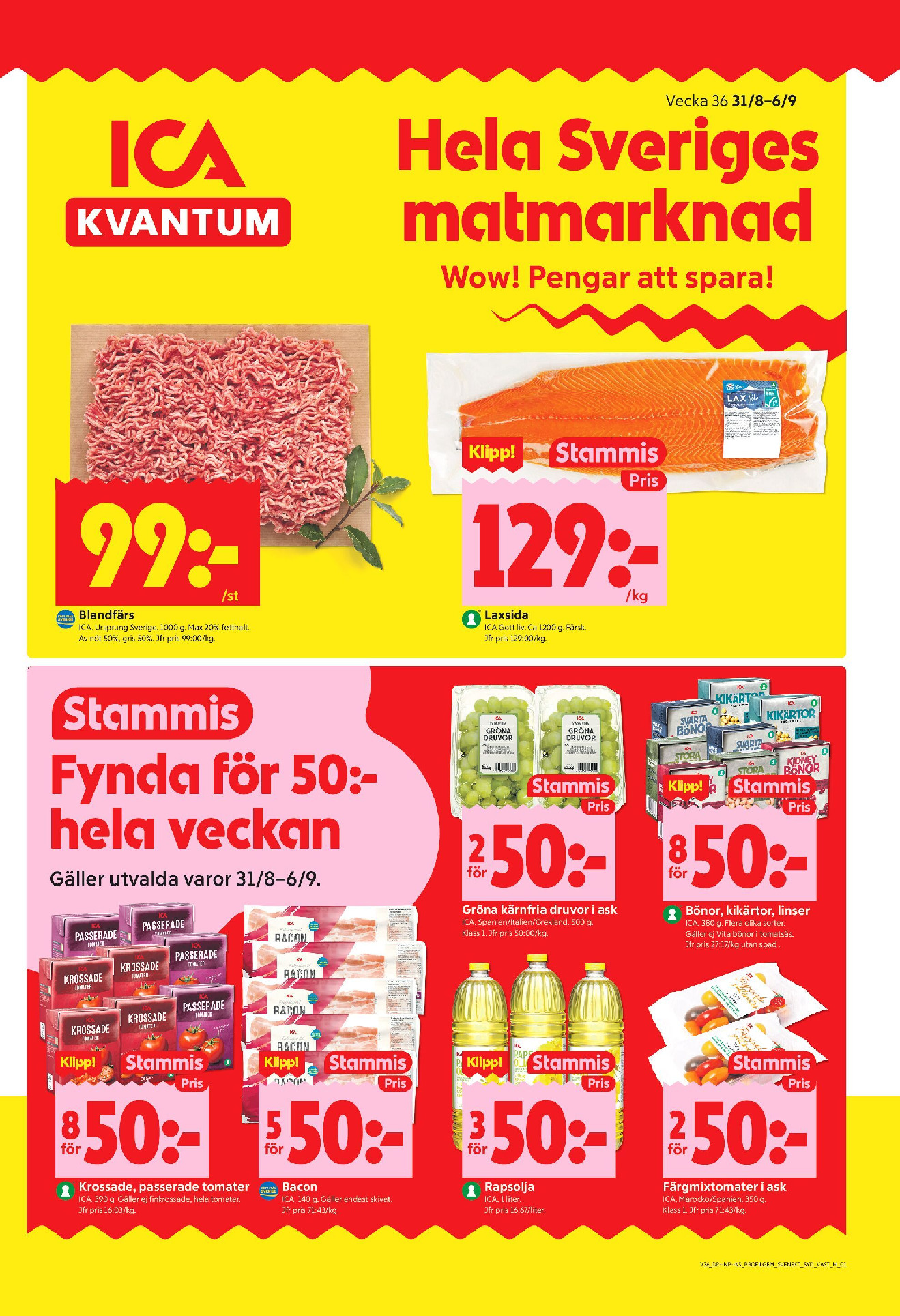 ICA Kvantum Strömstad kundeavis uke 36 – side 1