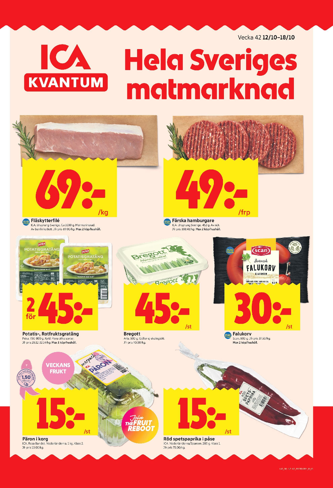 ICA Kvantum Strömstad kundeavis uke 42 – side 1