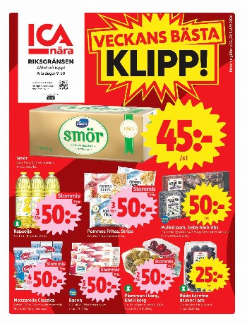 ICA Nära Riksgränsen kundeavis uke 36 – side 1