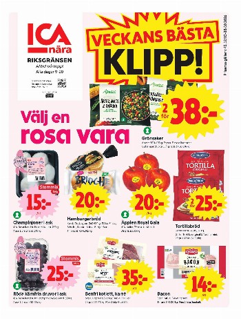 ICA Nära Riksgränsen kundeavis uke 42 – side 1