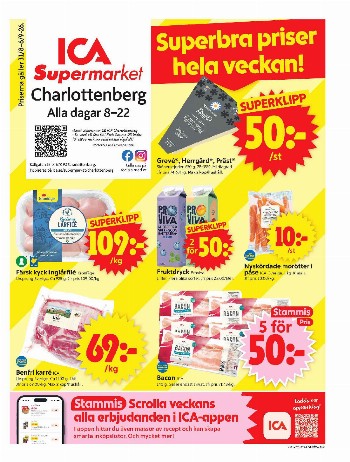 ICA Supermarket Charlottenberg kundeavis uke 36 – side 1