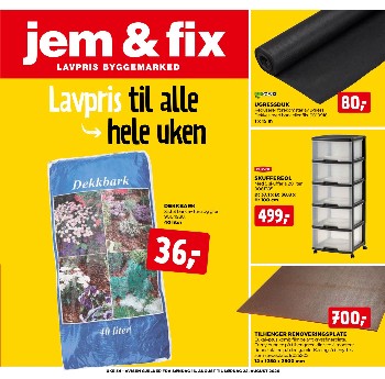 Jem & Fix kundeavis uke 34 – side 1