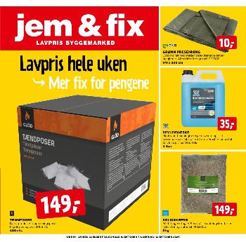 Jem & Fix kundeavis uke 41 – side 1
