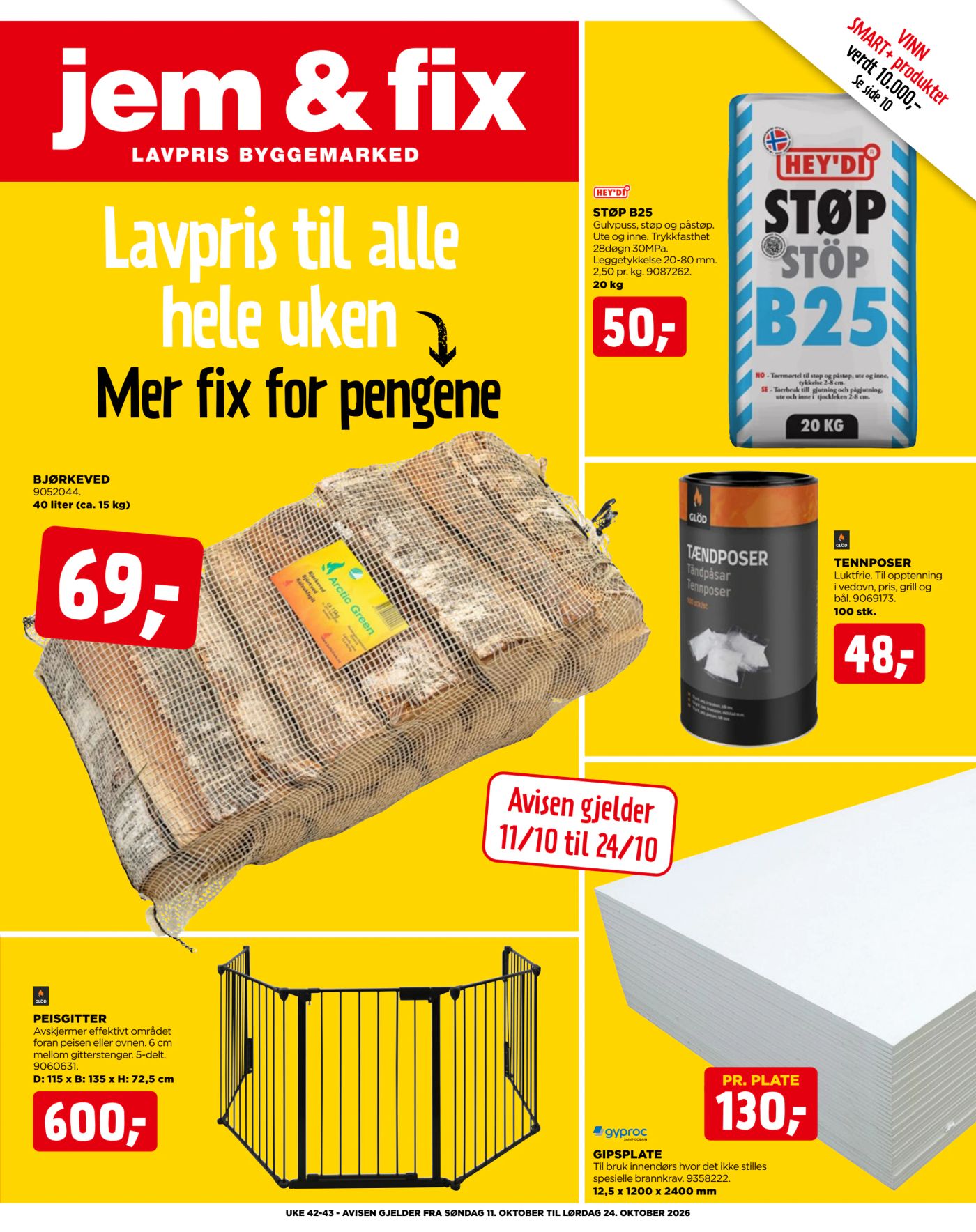 Jem & Fix kundeavis uke 43 – side 1