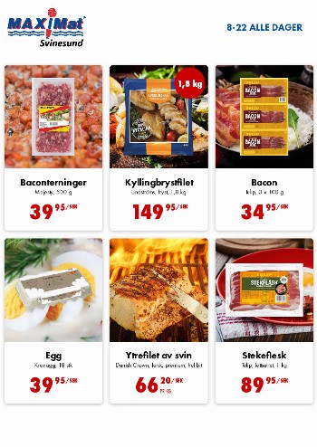 MaxiMat Svinesund kundeavis uke 36 – side 1