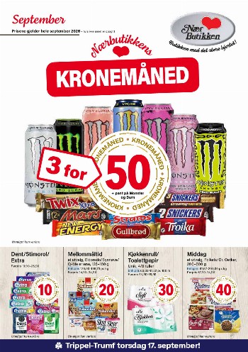 Nærbutikken kundeavis uke 40 – side 1