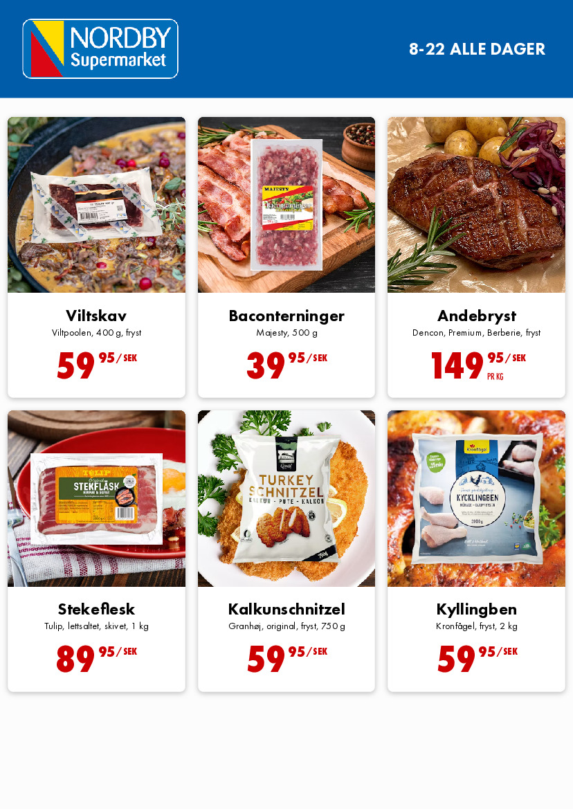 Nordby Supermarket kundeavis uke 42 – side 1