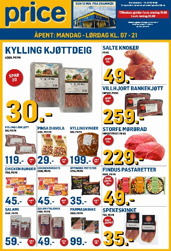 Price Lagerbutikk kundeavis uke 34 – side 1