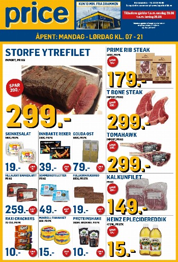 Price Lagerbutikk kundeavis uke 35 – side 1