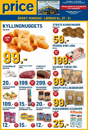 Price Lagerbutikk kundeavis uke 41 – side 1