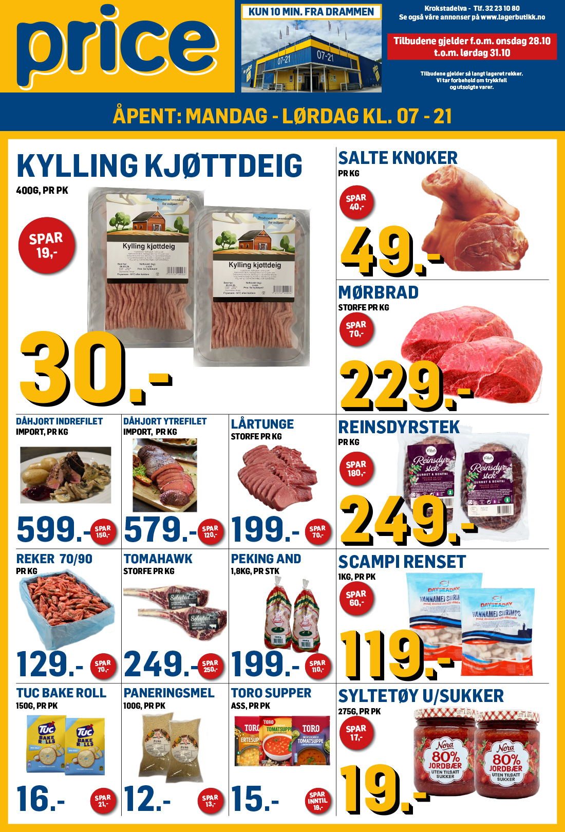 Price Lagerbutikk kundeavis uke 44 – side 1