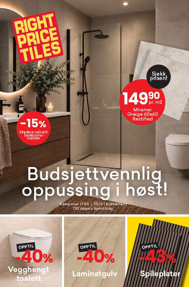 Right Price Tiles kundeavis uke 43 – side 1