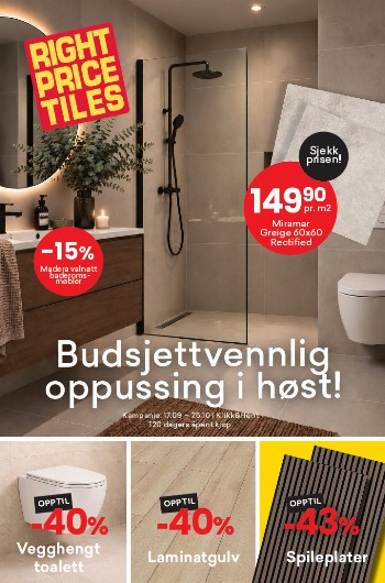 Right Price Tiles kundeavis uke 43 – side 1